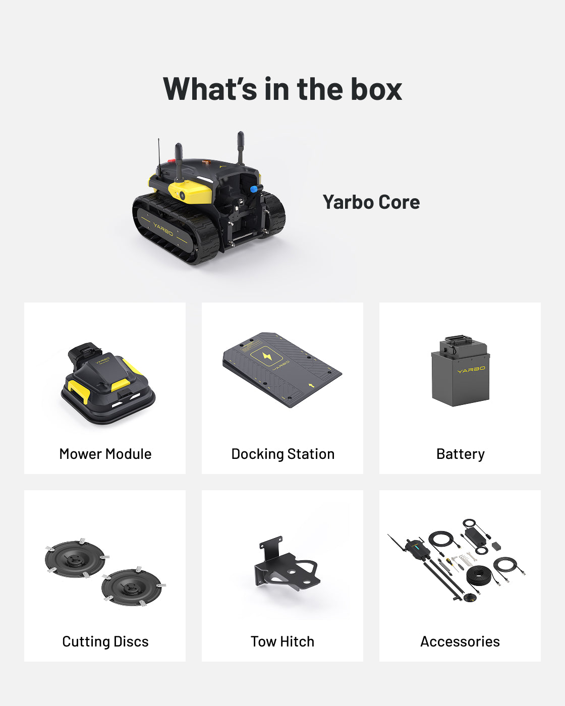 Yarbo Y40 Core with Lawn Mower Module